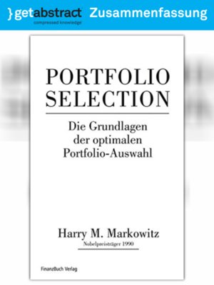 cover image of Portfolio Selection (Zusammenfassung)